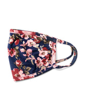 Load image into Gallery viewer, Mauve Floral Bouquet Fashion Mask
