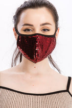 Load image into Gallery viewer, Pre-Order Disco Sequin Tile Fashion Face Mask
