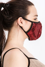 Load image into Gallery viewer, Pre-Order Disco Sequin Tile Fashion Face Mask

