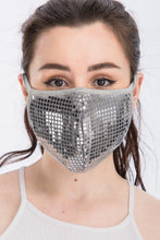 Load image into Gallery viewer, Pre-Order Disco Sequin Tile Fashion Face Mask
