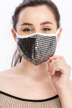Load image into Gallery viewer, Pre-Order Fancy Sequin Tile Fashion Face Mask
