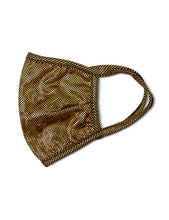 Load image into Gallery viewer, Pre-Order Gold Sparkle Fashion Mask
