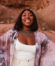Load image into Gallery viewer, Pre- Order Curve Quartz Tie-Dye Hydra Kimono - Plus
