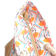 Load image into Gallery viewer, Flamingo Tote Beach Bag
