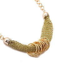 Load image into Gallery viewer, Simple Gold/Chain Mesh Necklace
